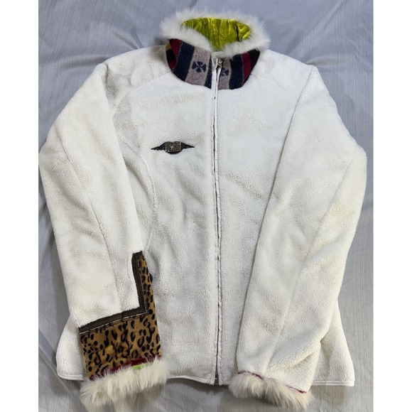 Hell Is For Heroes Jackets & Blazers - Hell Is For Heroes Ski Fleece Plush Aztec Velour Jacket